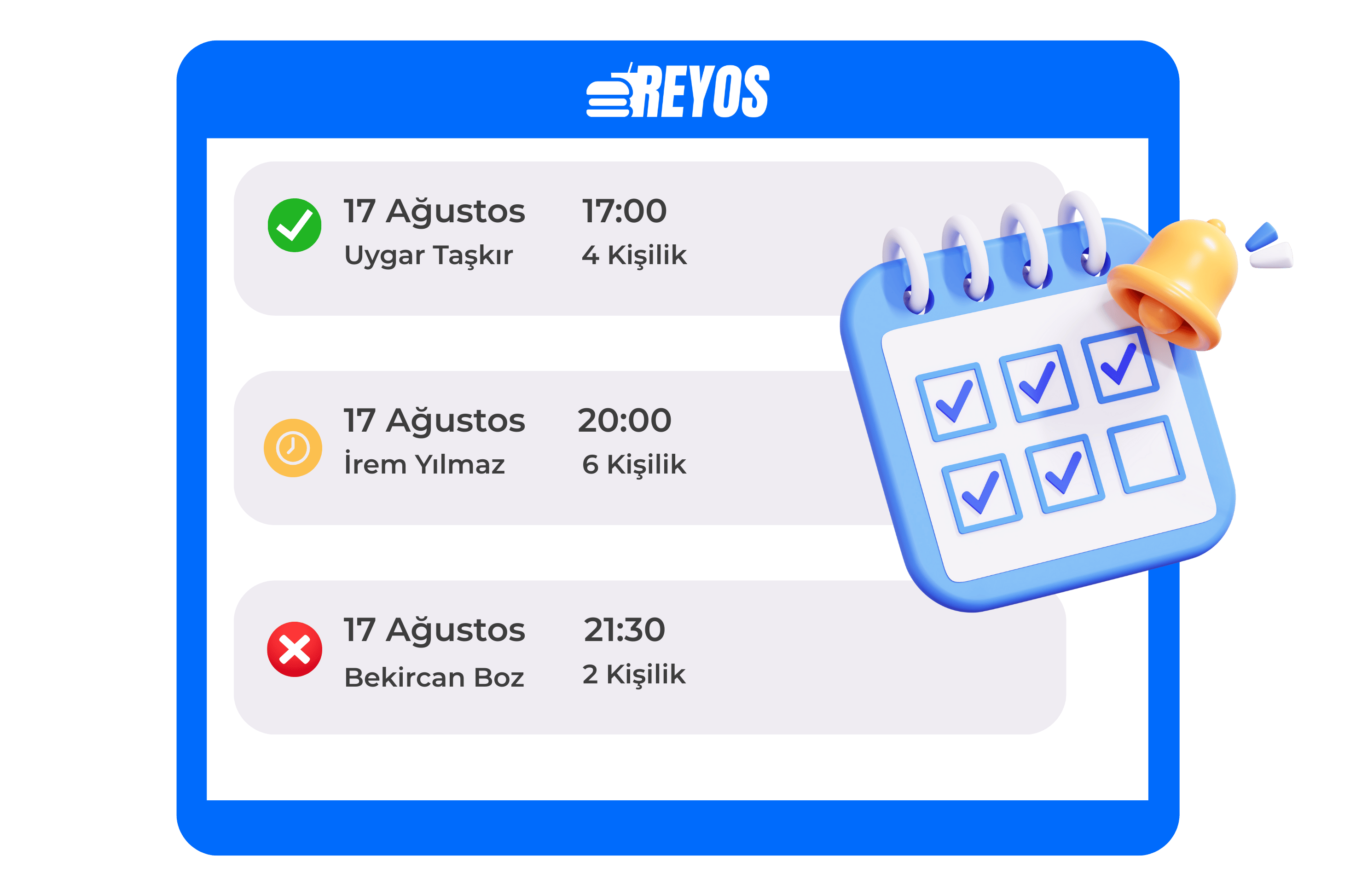 Reyos Rezervasyon Yönetimi